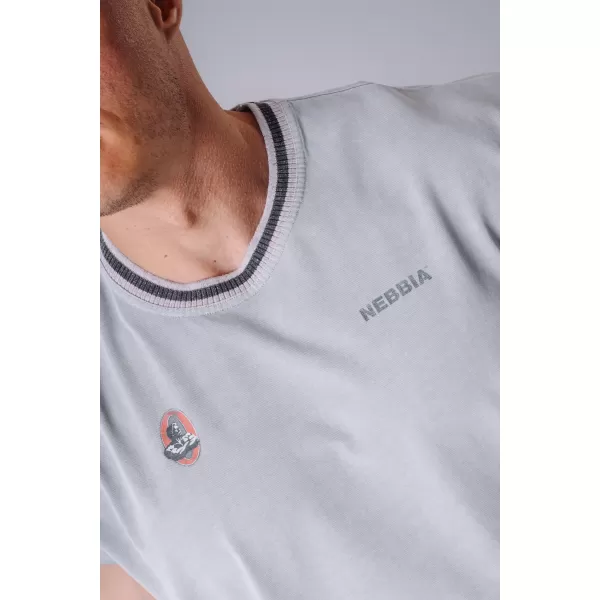  Pánske tielka NEBBIA OLYMPIA MUSCLE COVER 947 LIGHT GREY 