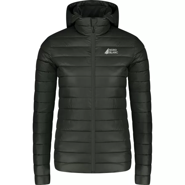  Dámska prešívaná bunda NORDBLANC NIMBUS WJL8395 TMAVO ZELENÁ 