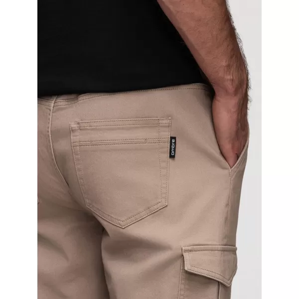  Pánske nohavice OMBRE OM-PAJO-0290 BEIGE 