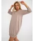 Dámske šaty BASIC FEEL GOOD RV-SK-7203.35P DARK BEIGE