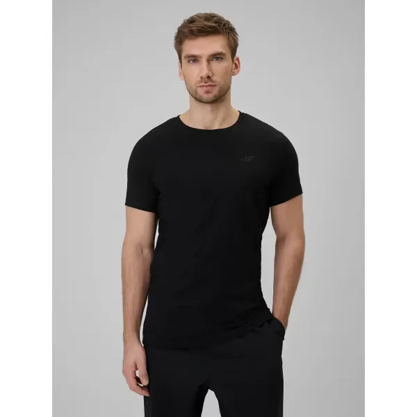  Pánske tričko 4F WAW25TTSHM2401 DEEP BLACK 