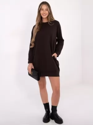 Dámske šaty BASIC FEEL GOOD RV-TU-5184.93P DARK BROWN