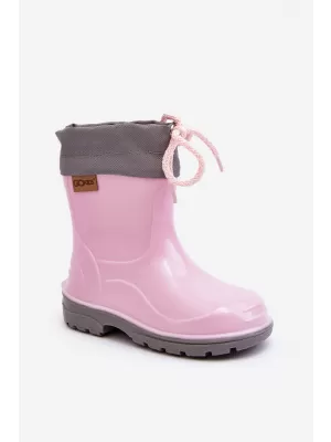 Detské čižmy BOTO 951 PINK RUŽOVÁ/SIVÁ
