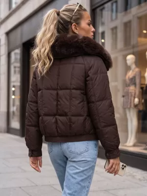 Dámska bunda DSTREET TY6040 HNEDÁ