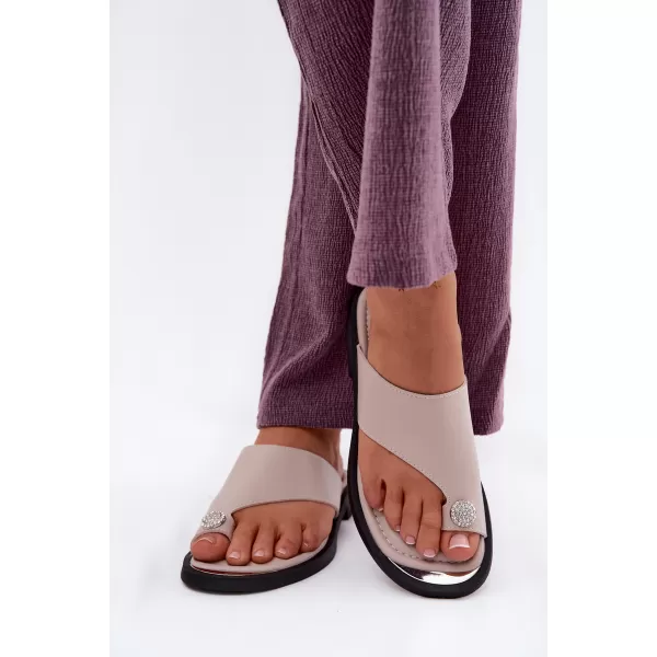  Dámske žabky VINCEZA 62307 BEIGE 