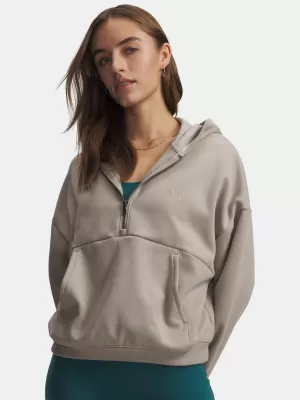 Dámska mikina UNDER ARMOUR ICON FLEECE HZ HOODIE 6012843-203 HNEDÁ