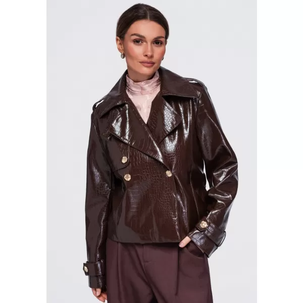  Dámska bunda OMBRE OW-JAFL-0144 BROWN 