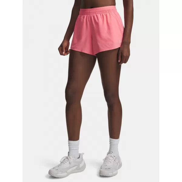  Dámske kraťasy UNDER ARMOUR VANISH WOVEN 3IN SHORTS 6009965-600 RUŽOVÁ 
