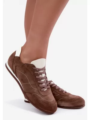 Dámske tenisky ZAZOO N1414/772/1098 BROWN/BEIGE