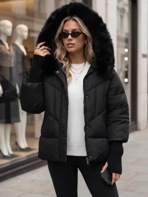 Dámska bunda DSTREET TY5741 ČIERNA