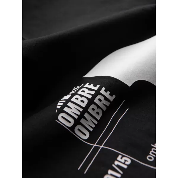  Pánske tričko OMBRE OM-TSPT-0299 BLACK 