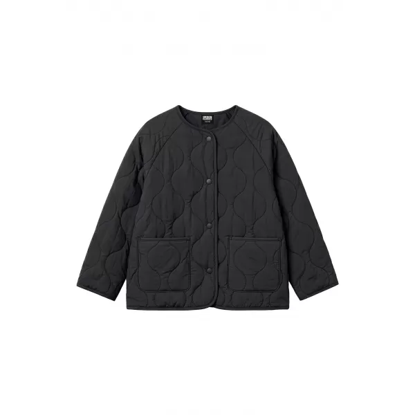  Dievčenská prešívaná bunda URBAN CLASSICS UCK7175-00007 BLACK 