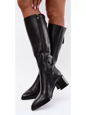 Dámske čižmy D&A JC62-1069 BLACK