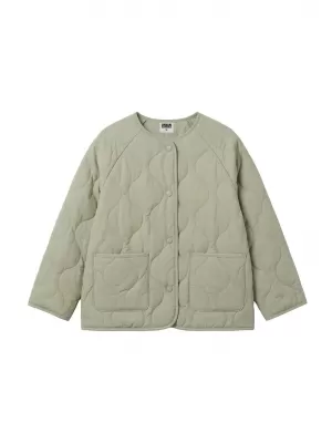 Dievčenská prešívaná bunda URBAN CLASSICS UCK7175-03259 SOFT SALVIA