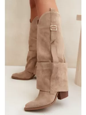 Dámske čižmy BOTO 7699A KHAKI
