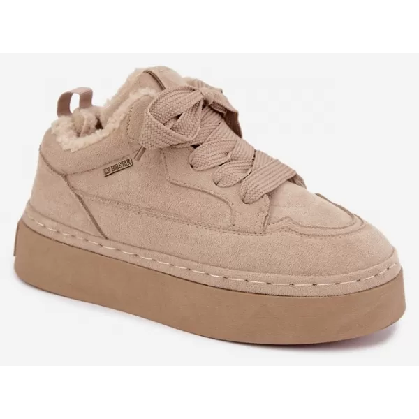  Dámske snehule BIG STAR SHOES UU274187 BEIGE 