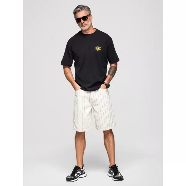  Pánske tričko OMBRE OM-TSCT-0275 BLACK 
