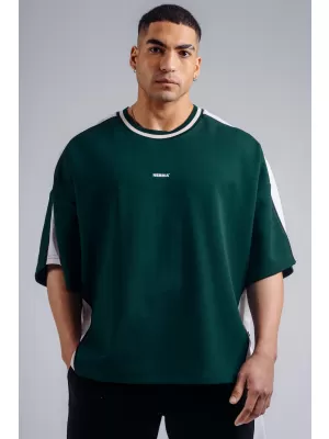 Oversized tričko NEBBIA PRIMAL 869 DARK GREEN
