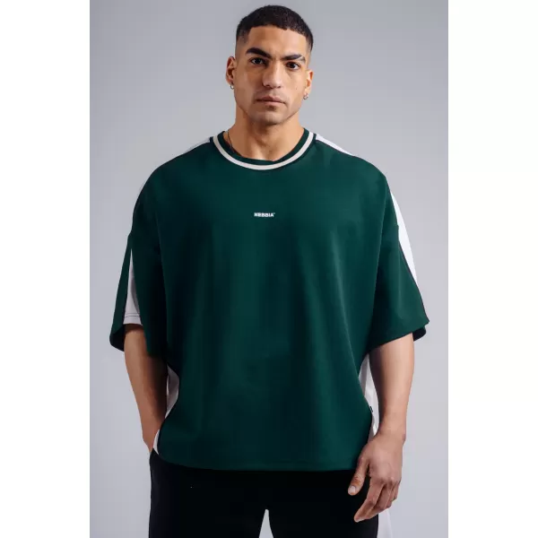  Oversized tričko NEBBIA PRIMAL 869 DARK GREEN 