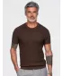 Pánske tričko OMBRE OM-TSCT-0303 BROWN