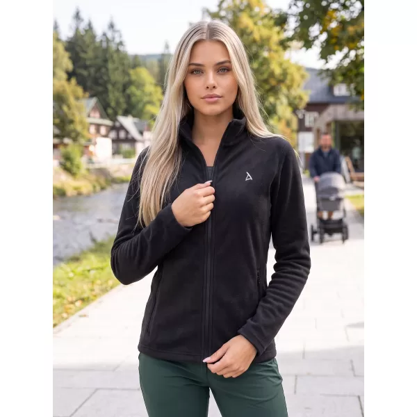  Dámska fleece mikina ALTISPORT ALW002852 ČIERNOSTRIEBORNÁ 