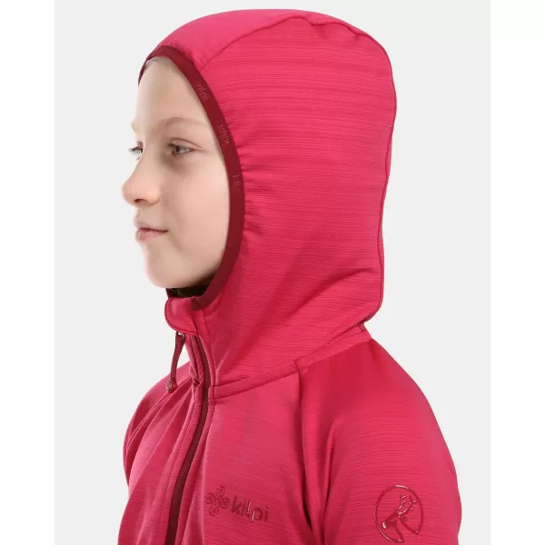  Detská fleece mikina KILPI MEMPHIS-JG 1J0202KI RUŽOVÁ 