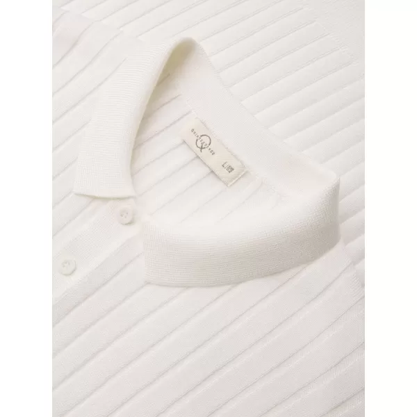  Pánske tričko s golierom OMBRE OM-POSS-0169 BROKEN WHITE 