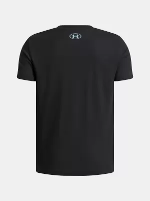 Chlapčenské tričko UNDER ARMOUR B LOGO WM COLLAGE SS 6009271-001 ČIERNA