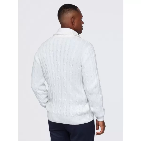  Pánsky kardigan OMBRE OM-SWCD-0196 WHITE 
