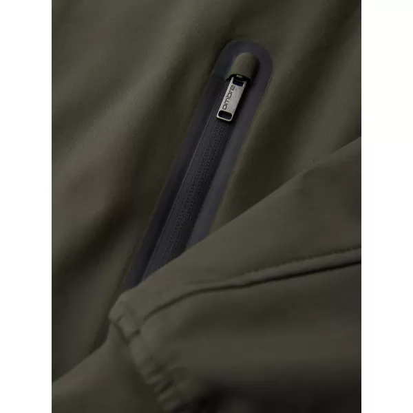  Pánska bunda s kapucňou OMBRE OM-JANP-0233 DARK OLIVE 