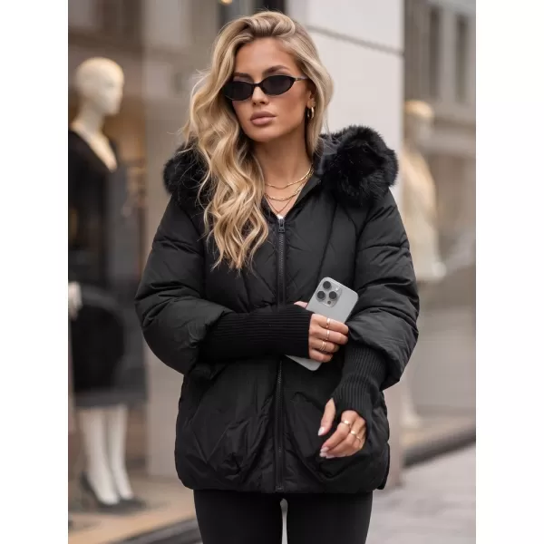  Dámska bunda DSTREET TY5995 ČIERNA 
