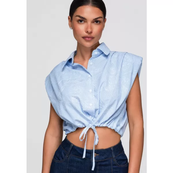  Dámska košeľa OMBRE OW-SH-E0057 BLUE 