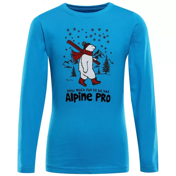  Detské tričko ALPINE PRO ECCO 2 NEÓN ATOMIC BLUE VARIANT PA 