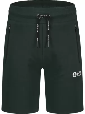 Pánske bavlnené kraťasy NORDBLANC RELAXEDFIT NBSPM8254 TMAVO ZELENÁ