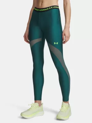 Dámske legíny UNDER ARMOUR HEATGEAR MESH LEGGING 6010009-338 ZELENÁ