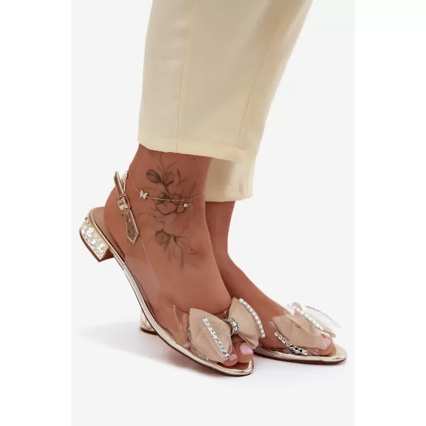  Dámske sandále D&A MR61-9004 GOLD 