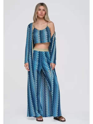 Dámsky kardigan OMBRE OW-UW-E0001 BLUE