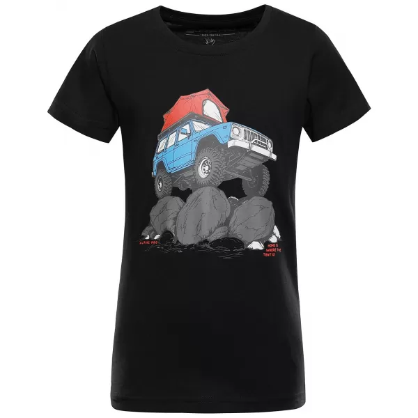  Detské tričko ALPINE PRO ECOMO 4 BLACK VARIANT PC 