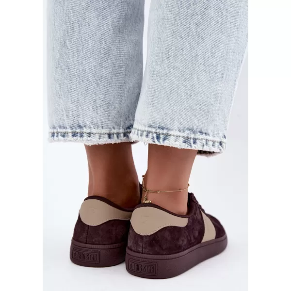  Dámske tenisky BIG STAR SHOES UU274438 BROWN/BEIGE SHADOWS 