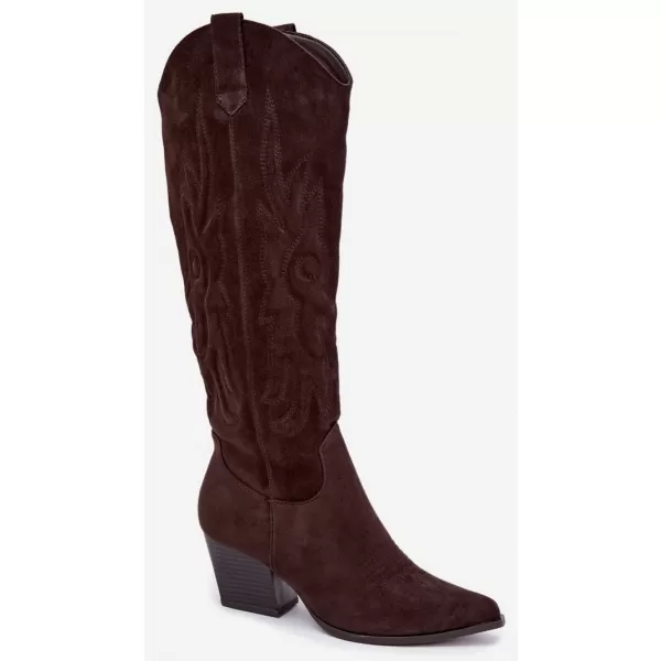  Dámske čižmy BOTO 9697A-1 BROWN 