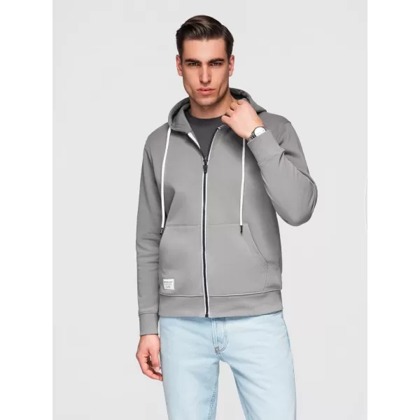  Pánska mikina OMBRE OM-SSBZ-0272 GREY 