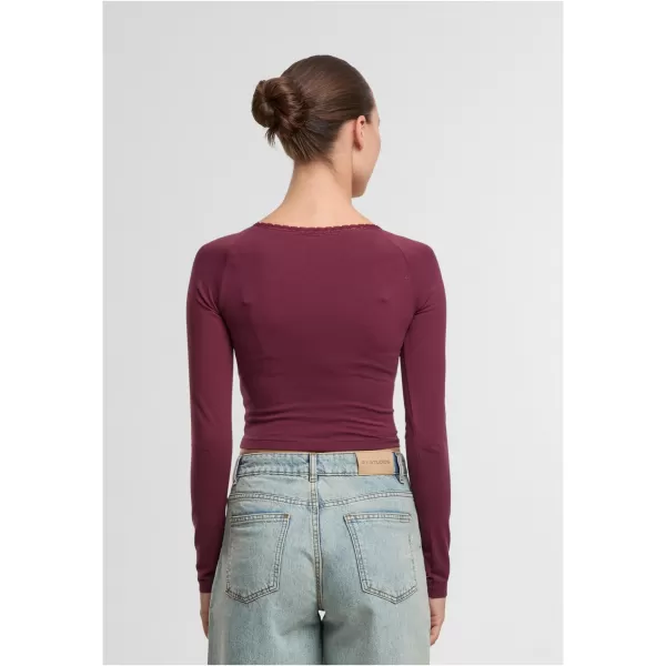  Dámske tričko URBAN CLASSICS TB7729-01151 CHERRY 
