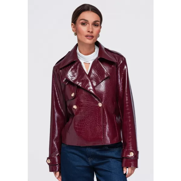  Dámska bunda OMBRE OW-JAFL-0144 BURGUNDY 