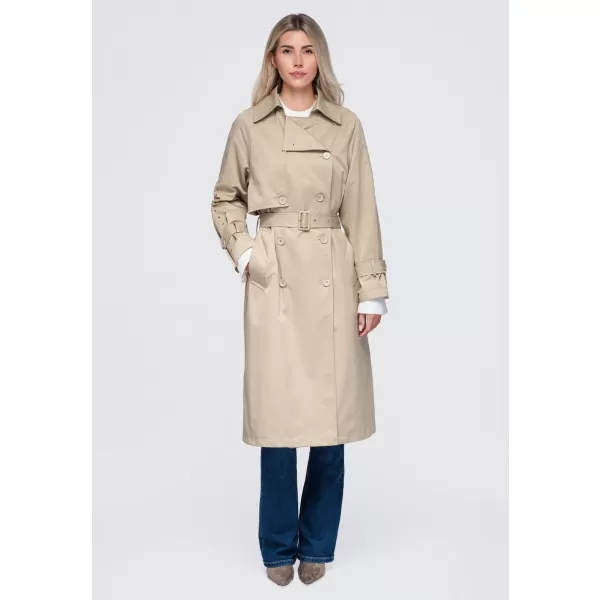  Dámsky kabát OMBRE OW-CT-E0004 BEIGE 