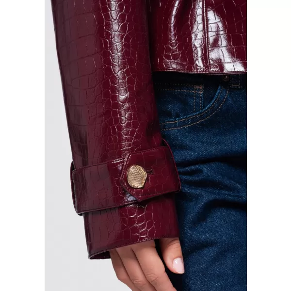  Dámska bunda OMBRE OW-JAFL-0144 BURGUNDY 