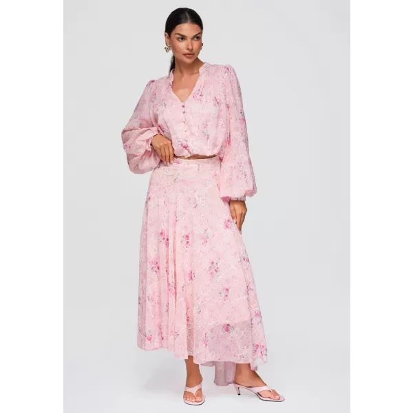  Dámska košeľa OMBRE OW-SH-E0058 PINK 