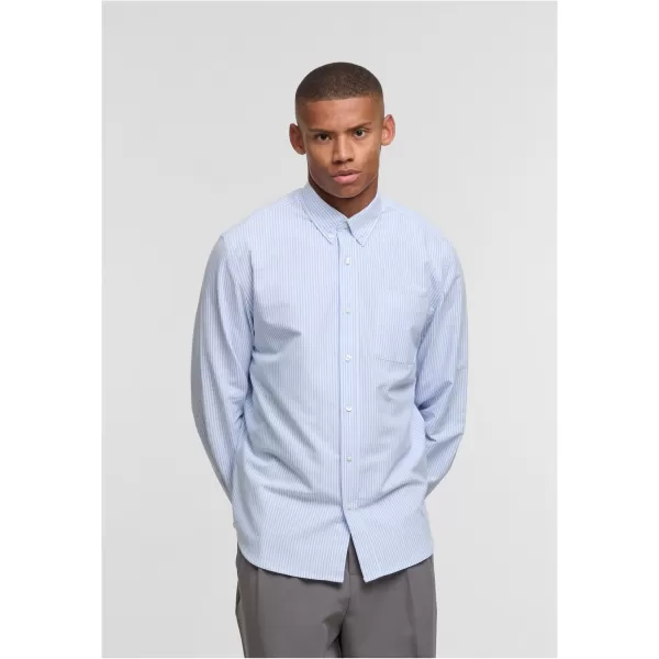  Pánska košeľa URBAN CLASSICS TB8093 LIGHT HORIZON BLUE/WHITE 
