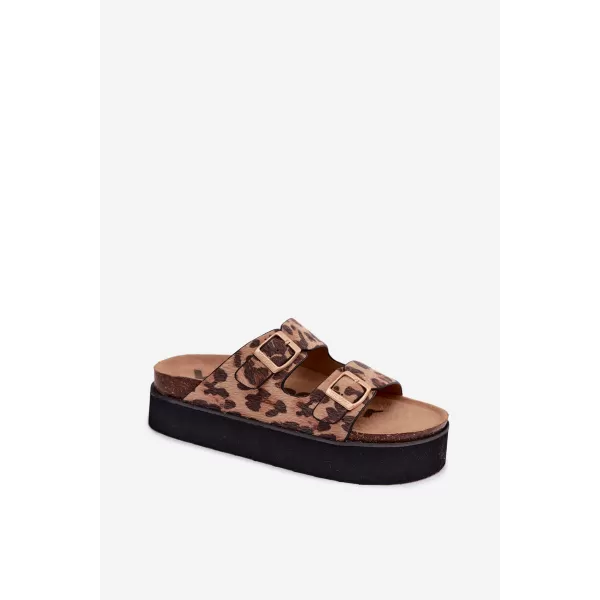  Dámske šľapky WRANGLER 20261072.92A BROWN/BEIGE 