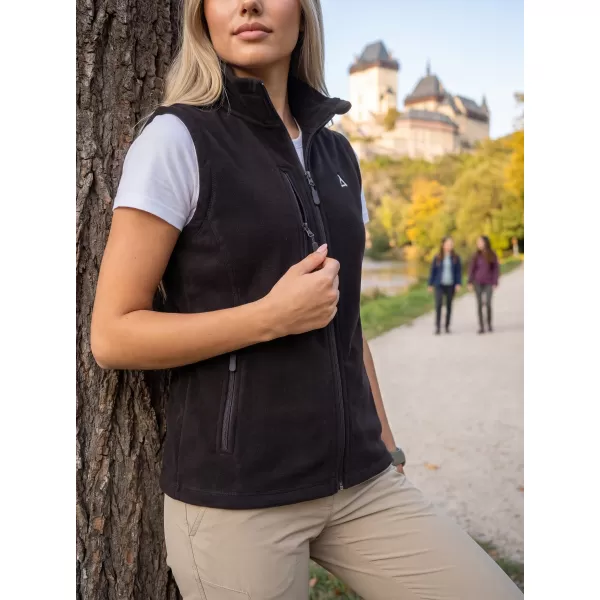  Dámska fleece vesta ALTISPORT ALW002525 ČIERNA 