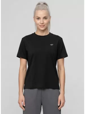 Dámske tričko 4F WMM00TTSHF3310 DEEP BLACK